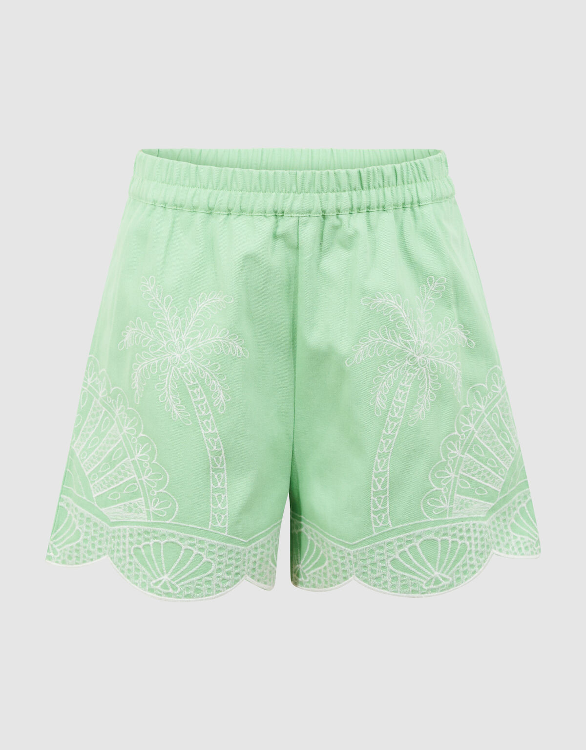 Palm Embroidery Short Hellgr&uuml;n SHOEBY GIRLS