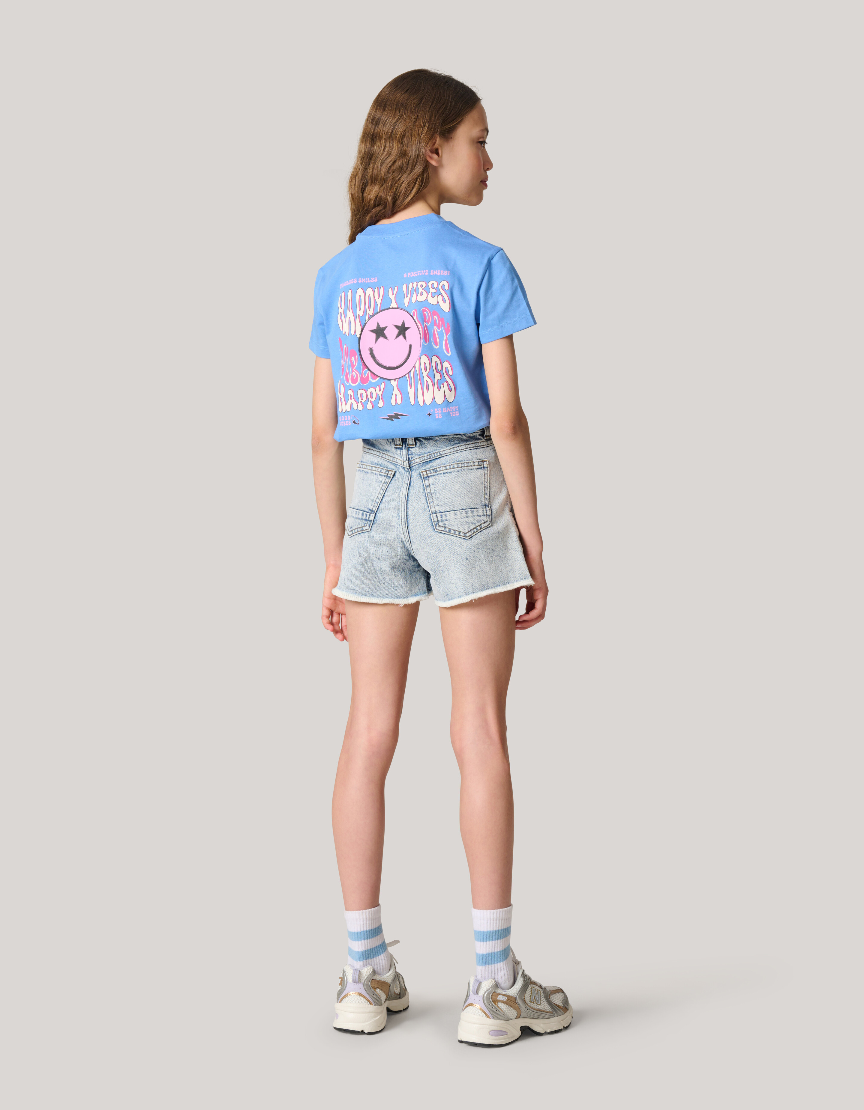 Artwork T-shirt Blauw SHOEBY GIRLS