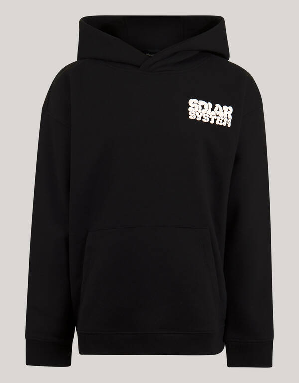 Text Print Hoodie Schwarz SHOEBY BOYS