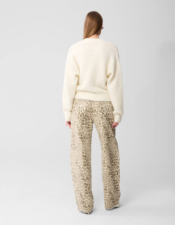 Blumenpullover in Off-White SHOEBY WOMEN