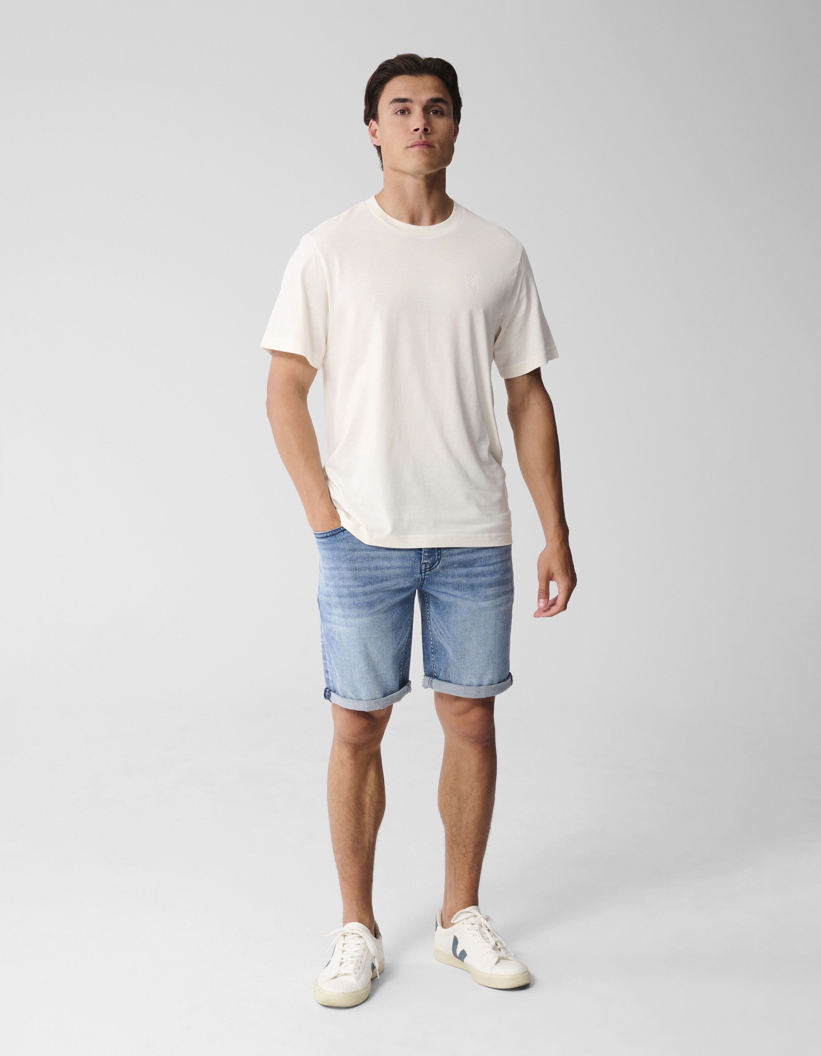 Palm Artwork T-shirt Off White SHOEBY MEN