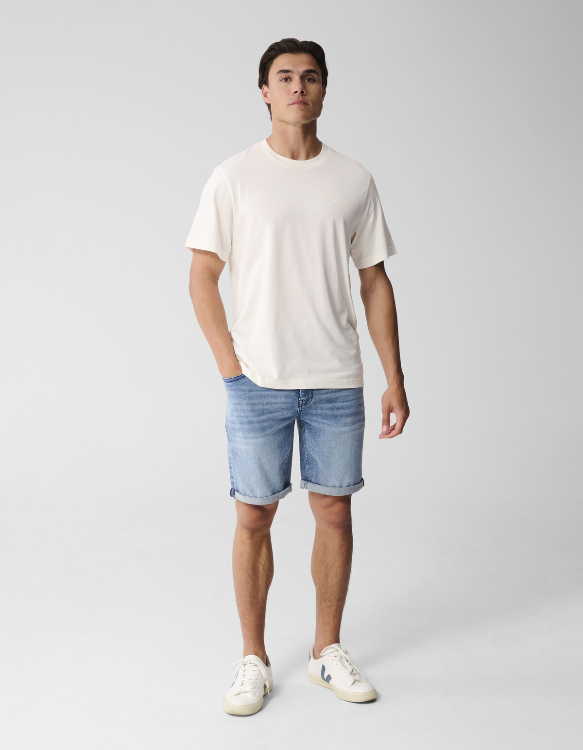 Palm Artwork T-shirt Off White SHOEBY MEN