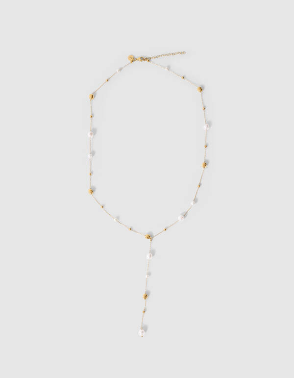 Small Pearl Ketting Goud SHOEBY ACCESSOIRES