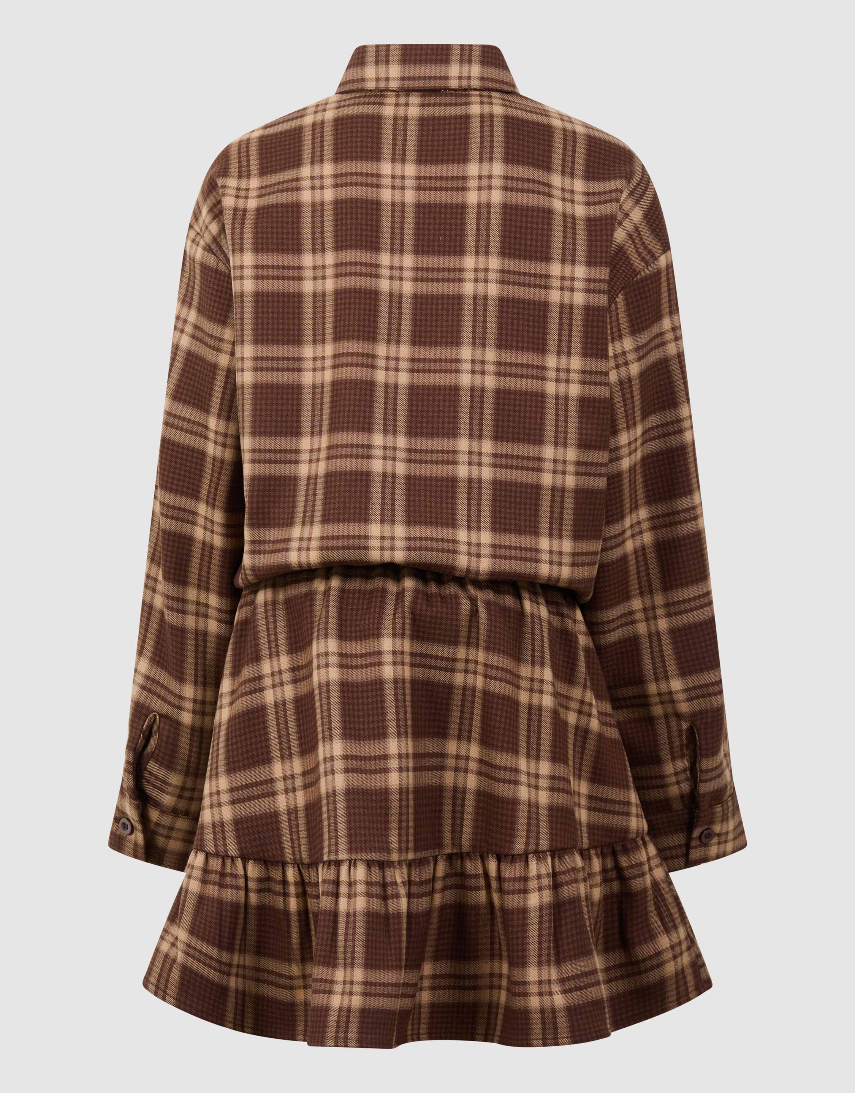 Kariertes Kleid Braun SHOEBY GIRLS