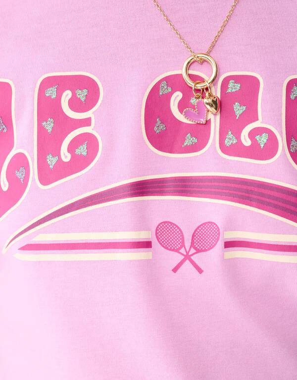 Glitter Club Artwork T-Shirt Hellrosa SHOEBY GIRLS