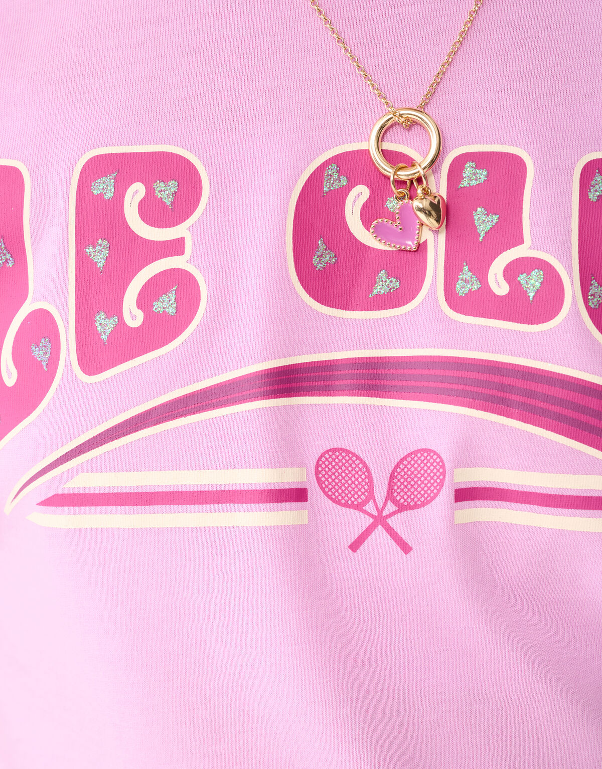 Glitter Club Artwork T-Shirt Hellrosa SHOEBY GIRLS