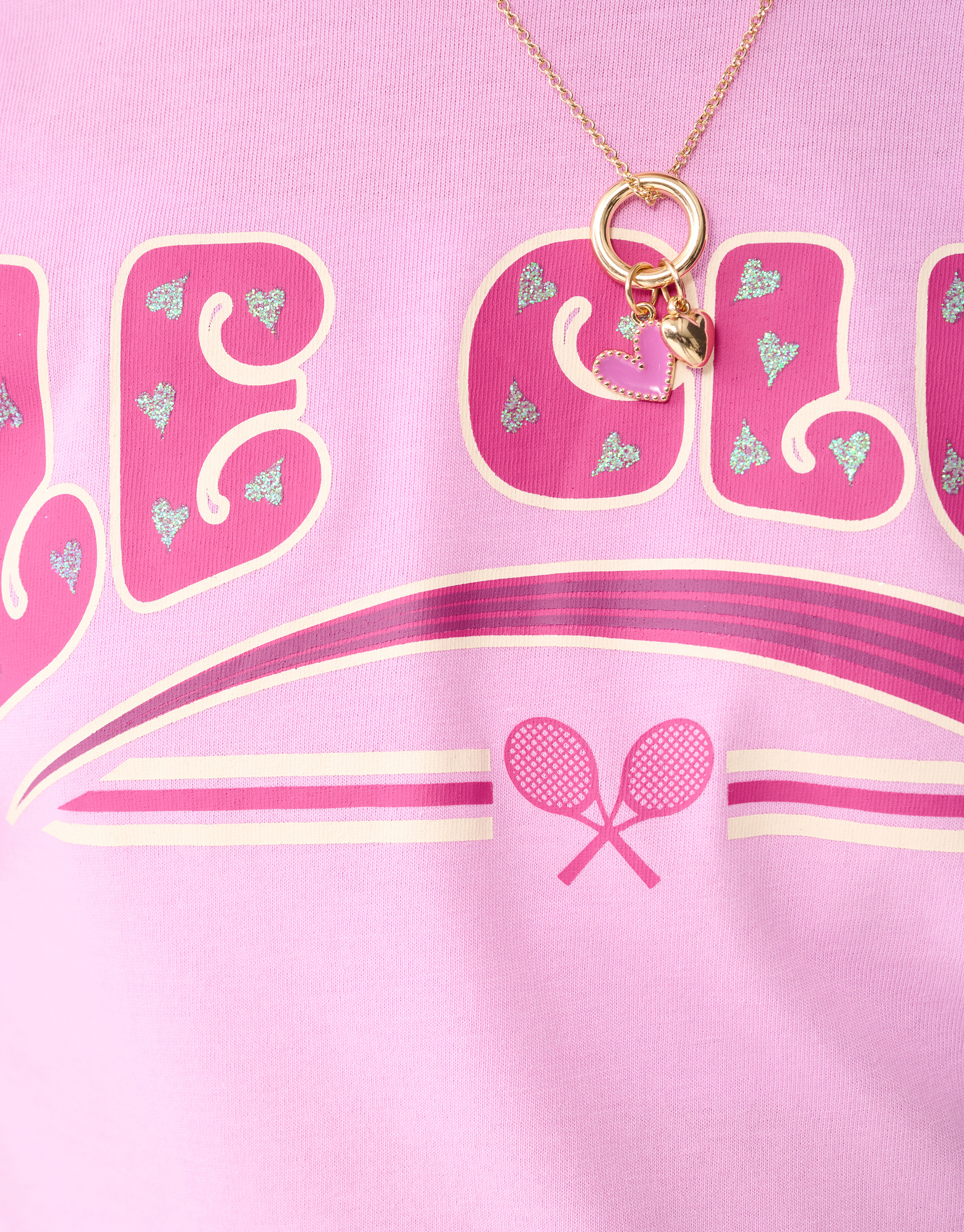 Glitter Club Artwork T-Shirt Hellrosa SHOEBY GIRLS