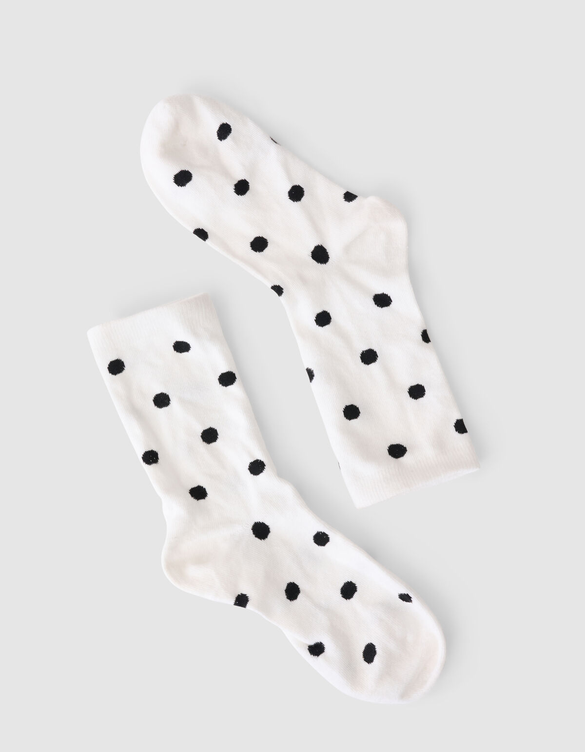 Polkadot Socken Wei&szlig;/Schwarz SHOEBY ACCESSOIRES
