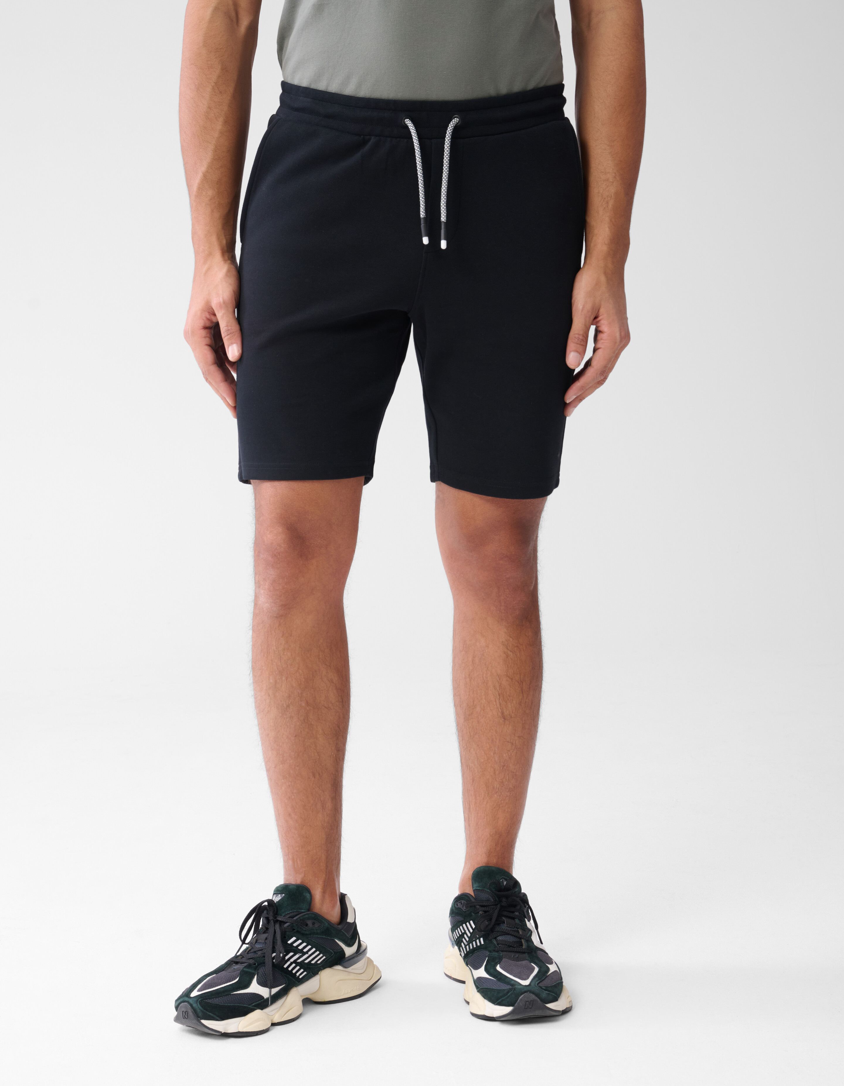 Piqué Shorts Schwarz SHOEBY MEN