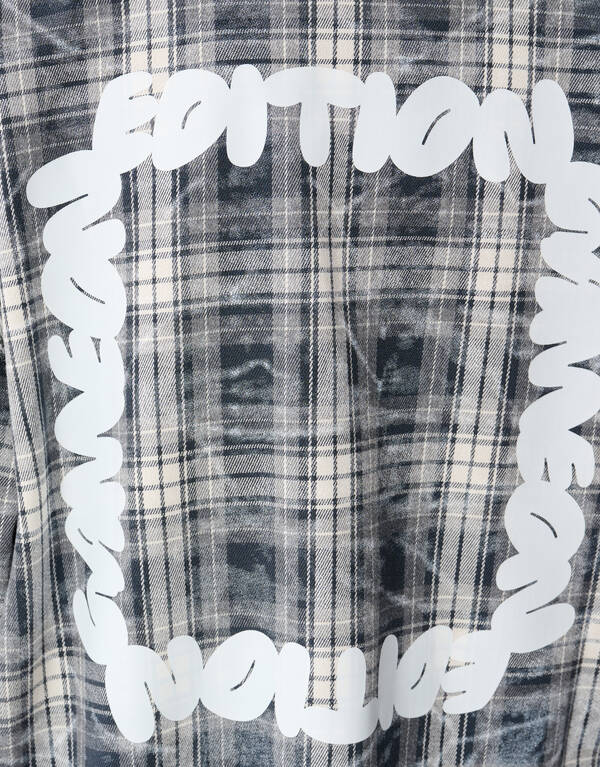 Zerst&ouml;rtes Ruiten Overshirt Grau SHOEBY BOYS