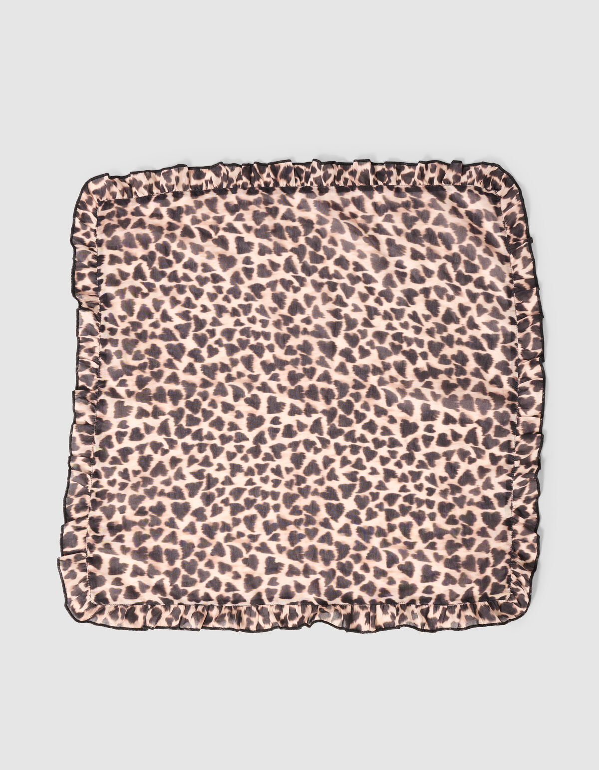 Herz-Leopard-Bandana Braun SHOEBY ACCESSOIRES