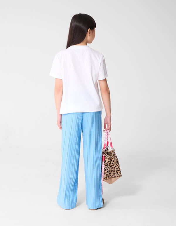Pliss&eacute; Weite-Hose Blau SHOEBY GIRLS