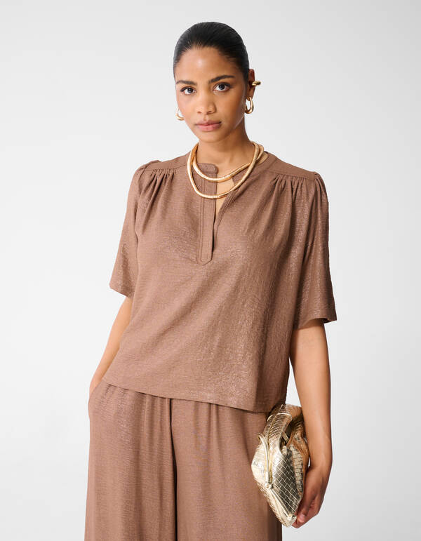 Twist Glitter Top Bruin SHOEBY WOMEN