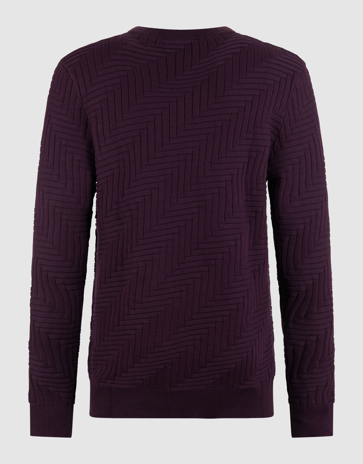 Strukturstrickpullover Dunkelrot SHOEBY MEN