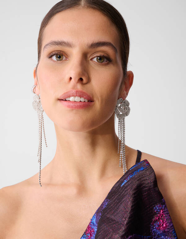 Jacquard-Stricktop Lila/Schwarz SHOEBY WOMEN