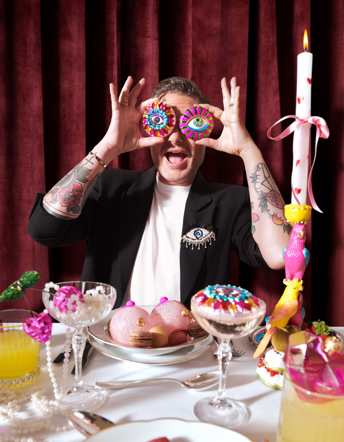 Blumenauge Kerstbal Multicolor By Fred SHOEBY ACCESSOIRES