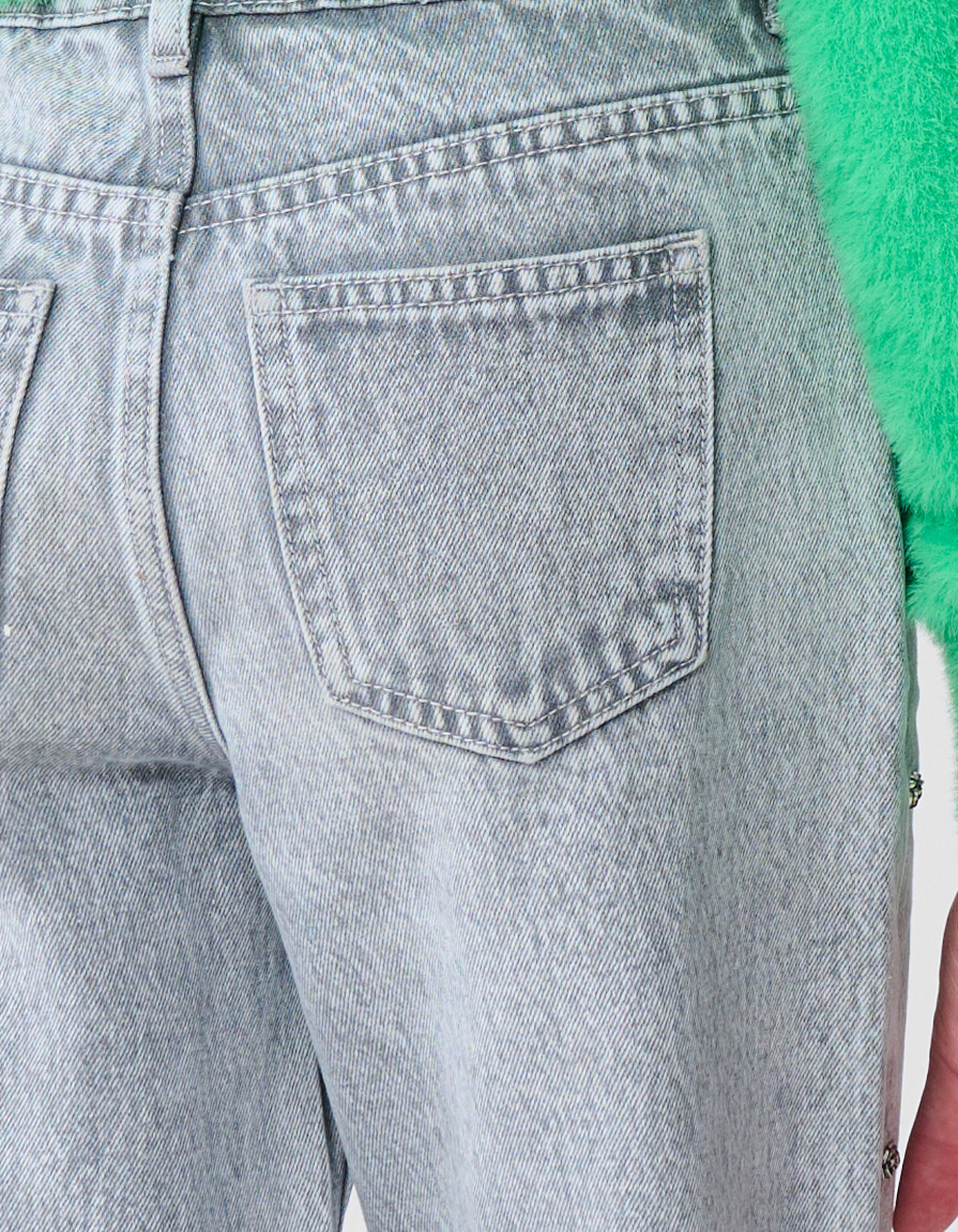 Rose Stud Straight Fit Jeans Hellgrau SHOEBY GIRLS