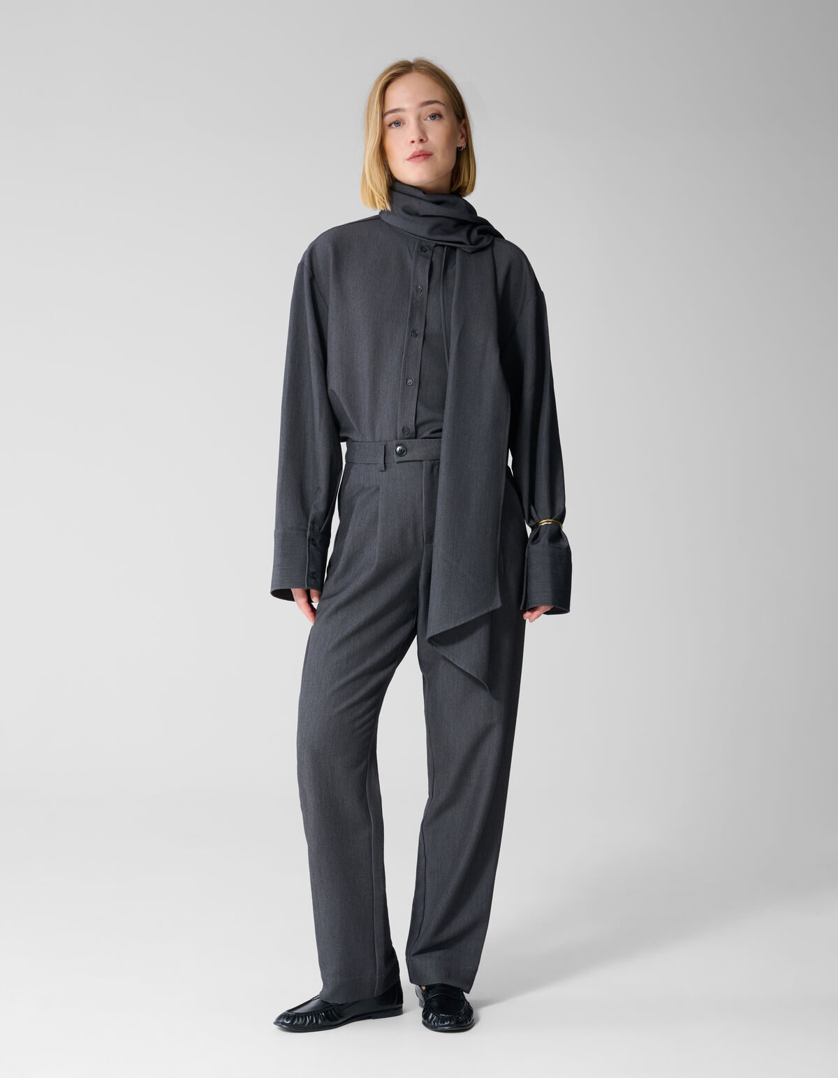 Tailored Slim Fit Hose Dunkelgrau By Lonneke SHOEBY WOMEN