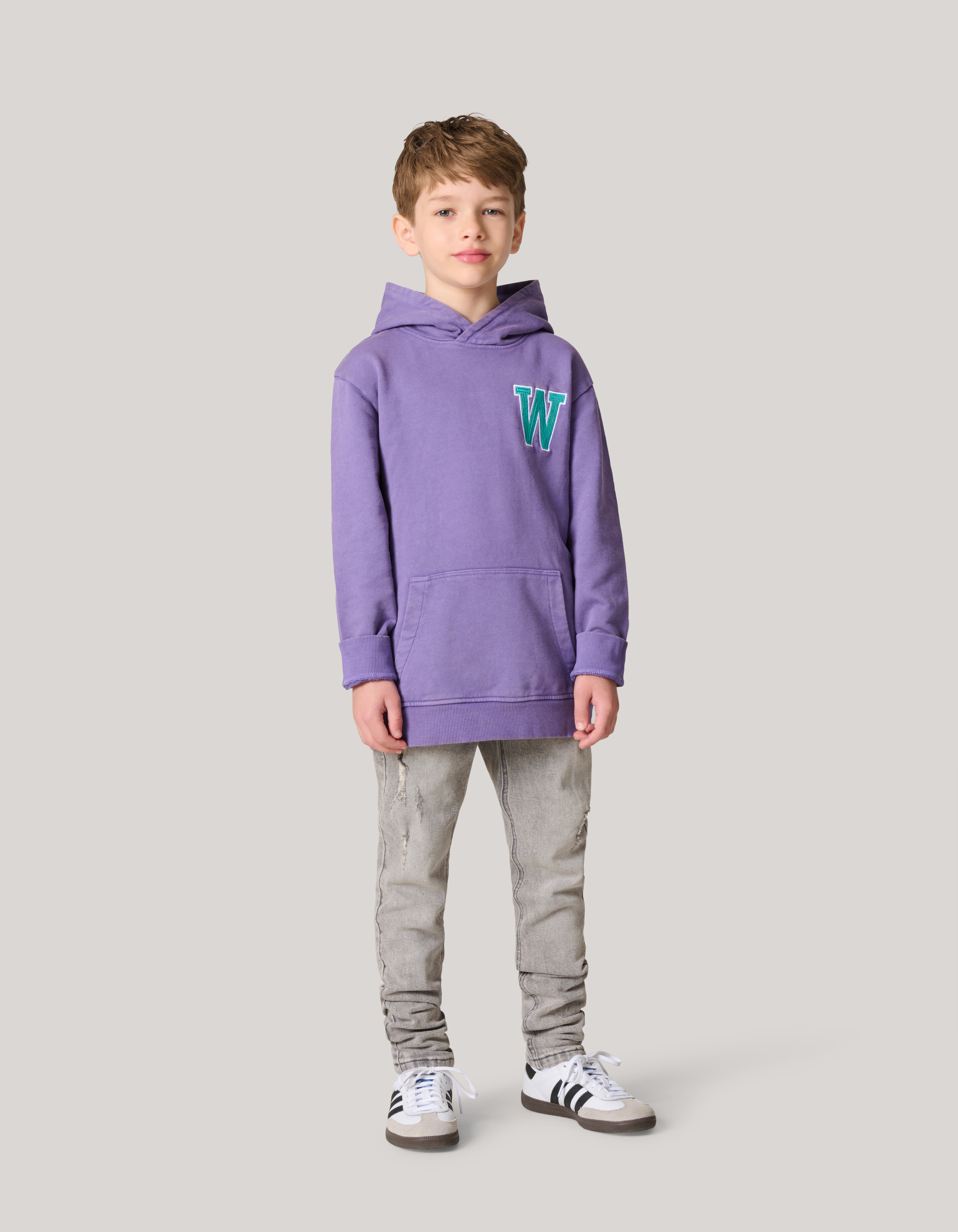 Gewascher Hoodie Lila SHOEBY BOYS