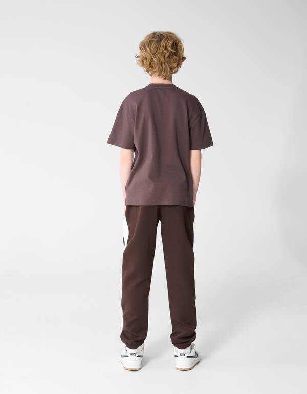 Label T-Shirt Dunkelbraun SHOEBY BOYS