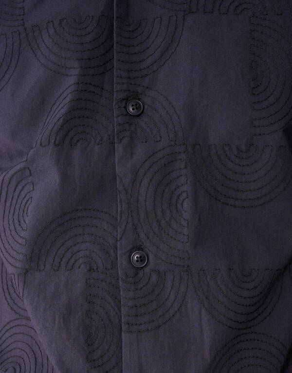 Mehrfach besticktes Hemd Dunkelgrau SHOEBY MEN