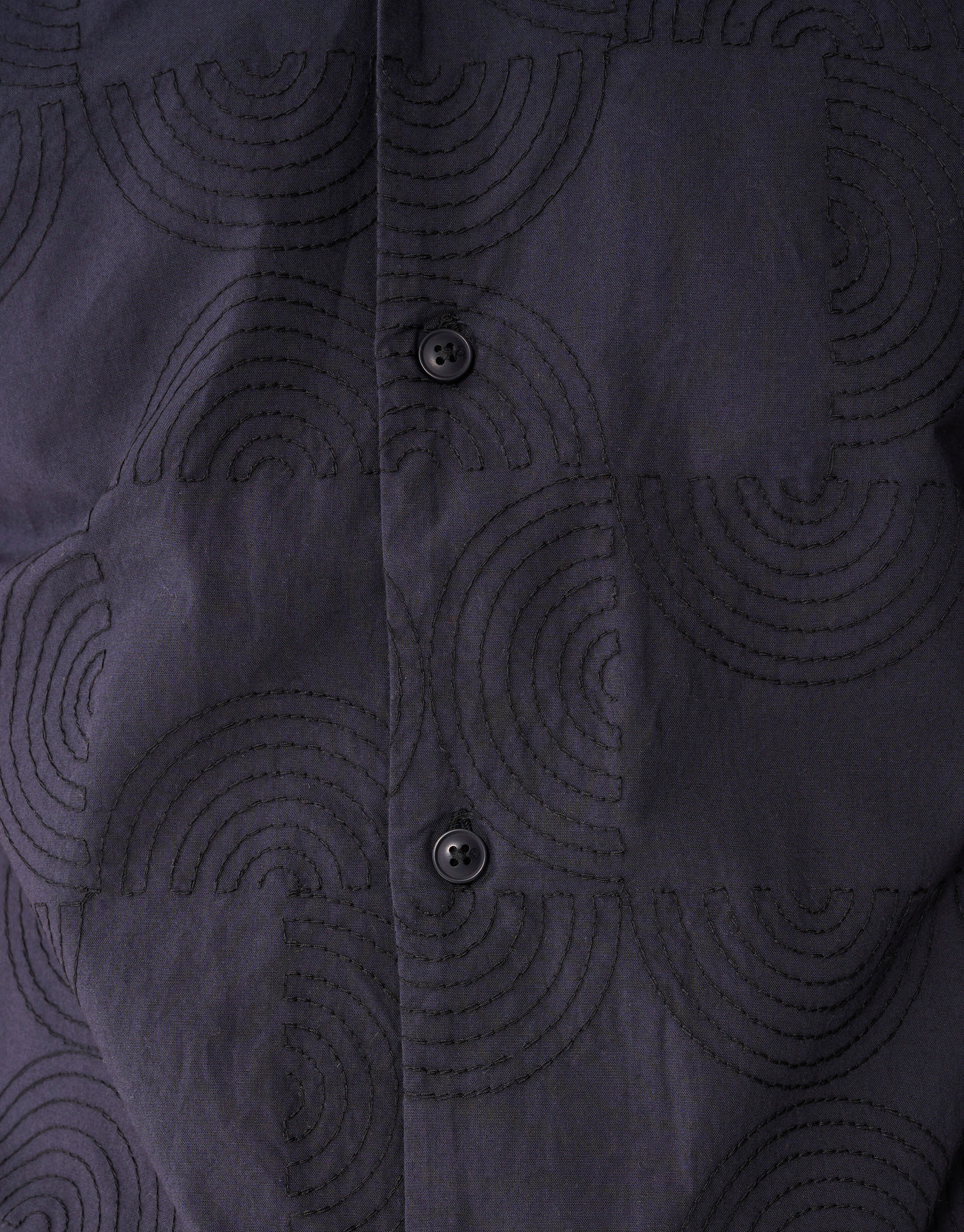 Mehrfach besticktes Hemd Dunkelgrau SHOEBY MEN