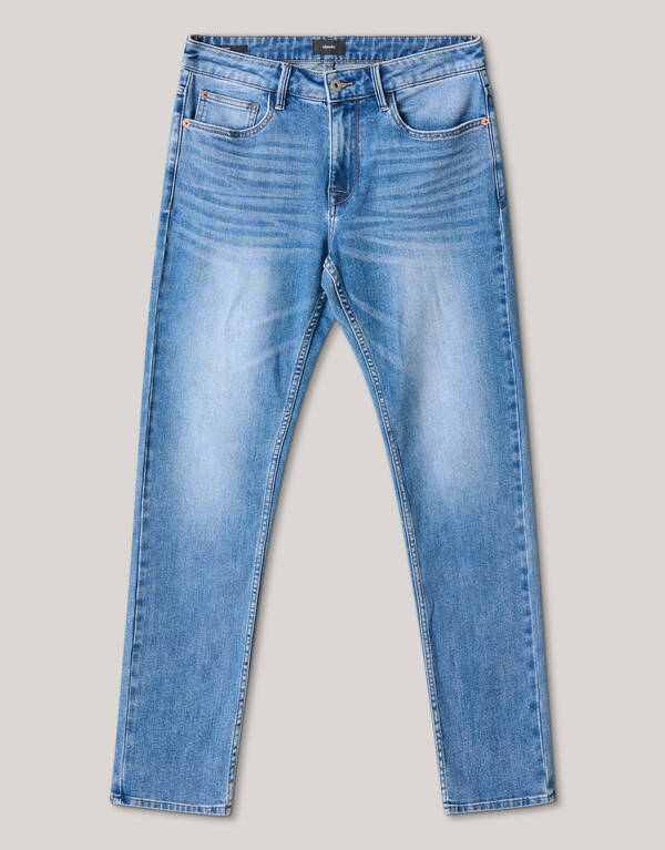 Slim Straight Fit Jeans Mediumstone L34 SHOEBY MEN