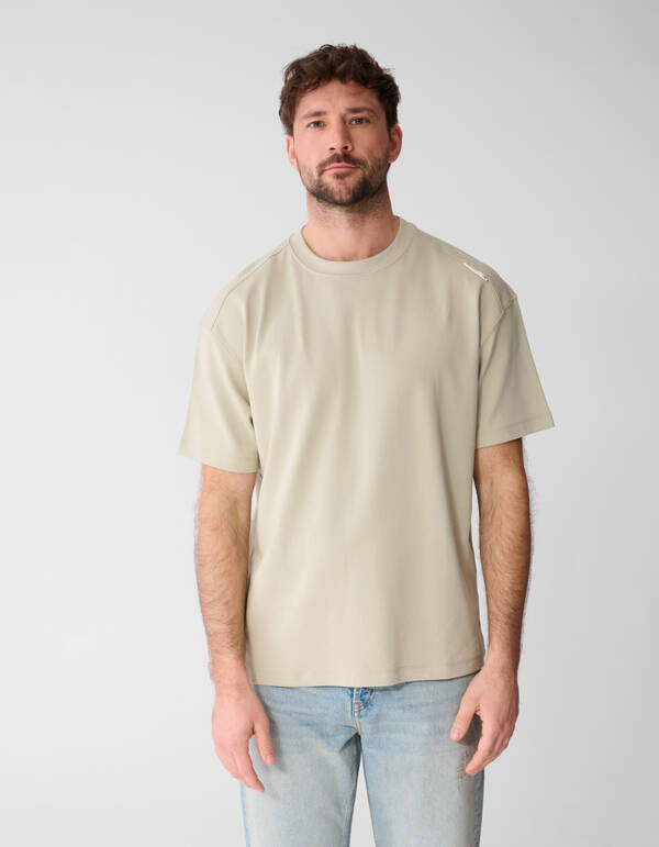 Basic Relaxed Fit T-Shirt Hellgr&uuml;n SHOEBY MEN