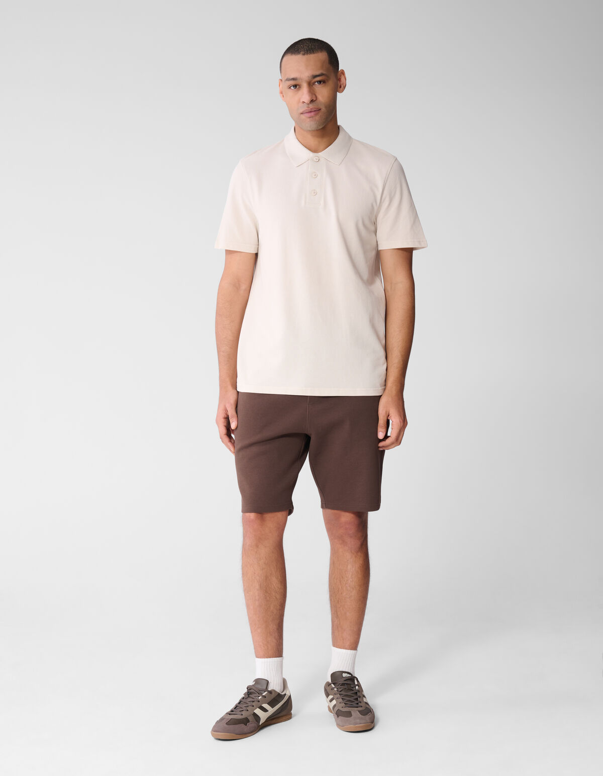 Strickpolo Hellgrau SHOEBY MEN