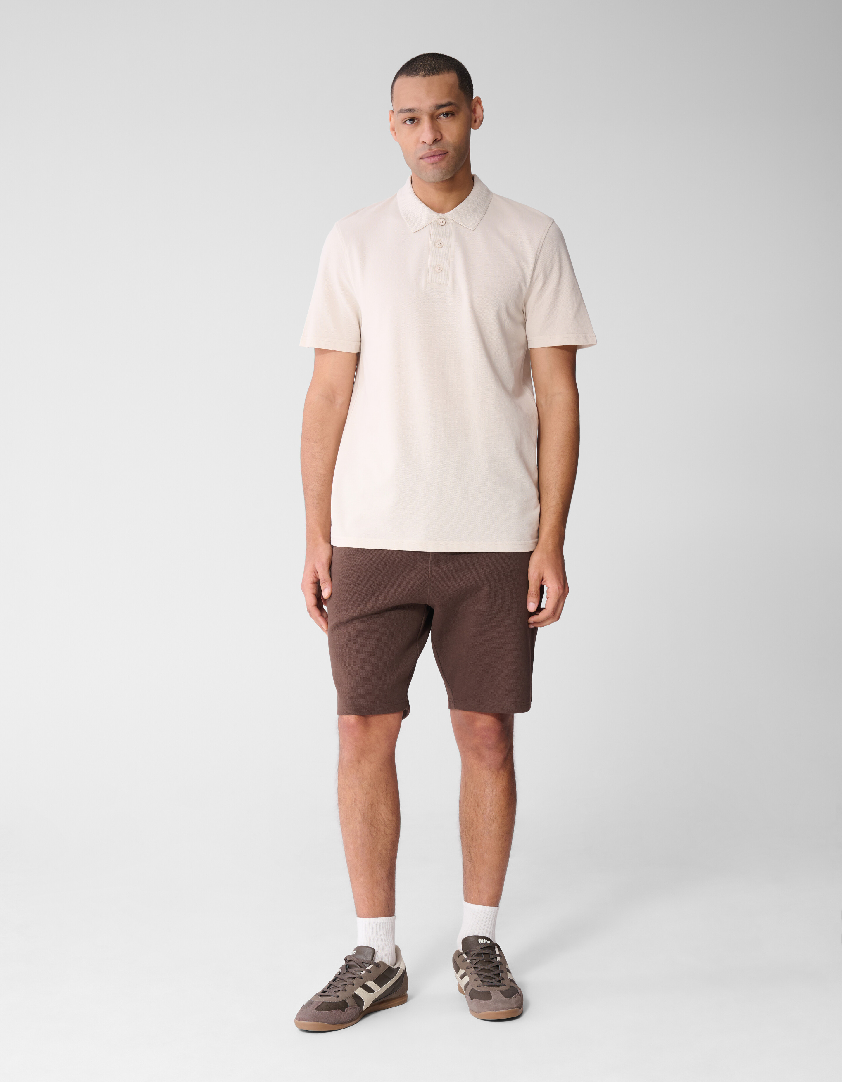 Strickpolo Hellgrau SHOEBY MEN