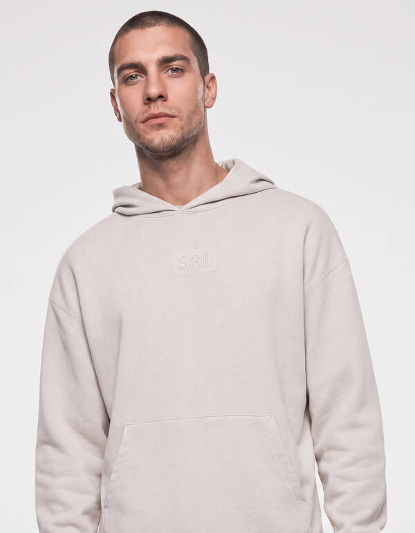 Jacquard-Hoodie Hellgrau SHOEBY MEN