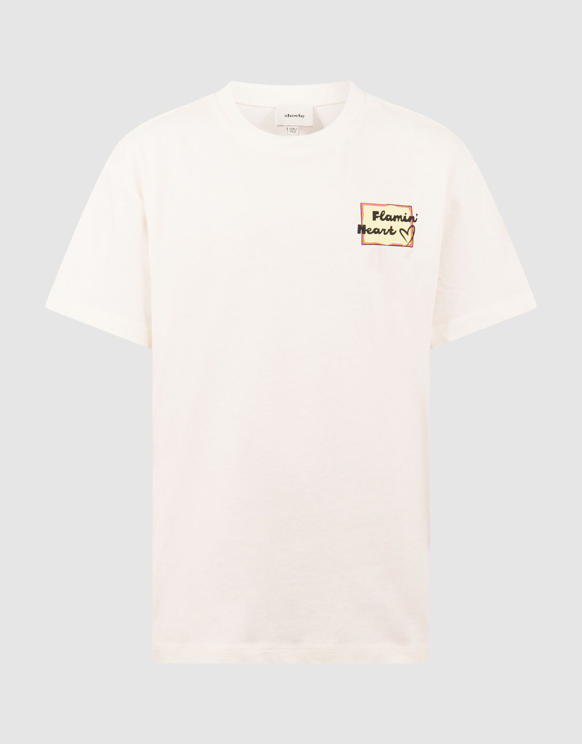 Flammenkunst T-Shirt Gebrochen Wei&szlig; SHOEBY GIRLS