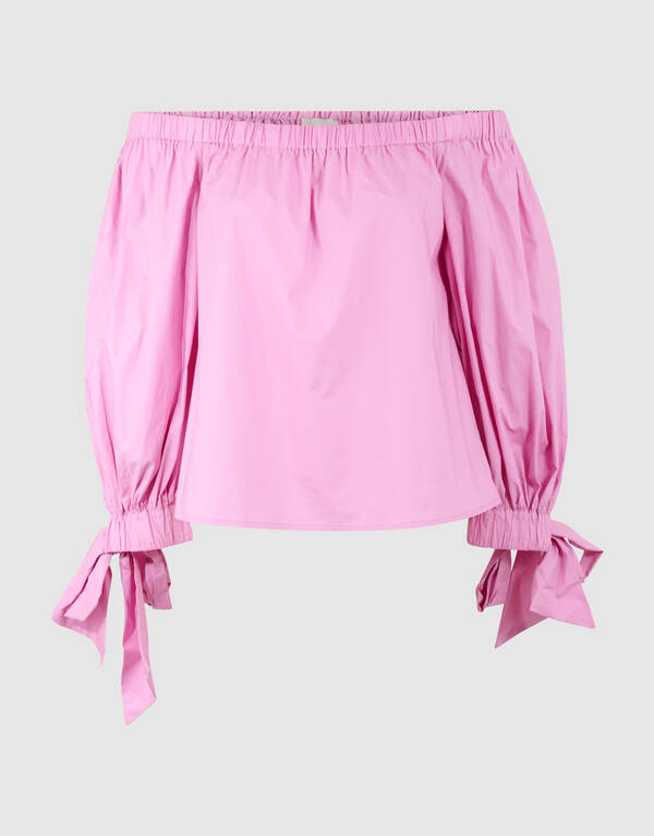 Off-Shoulder-Bluse in Rosa SHOEBY WOMEN