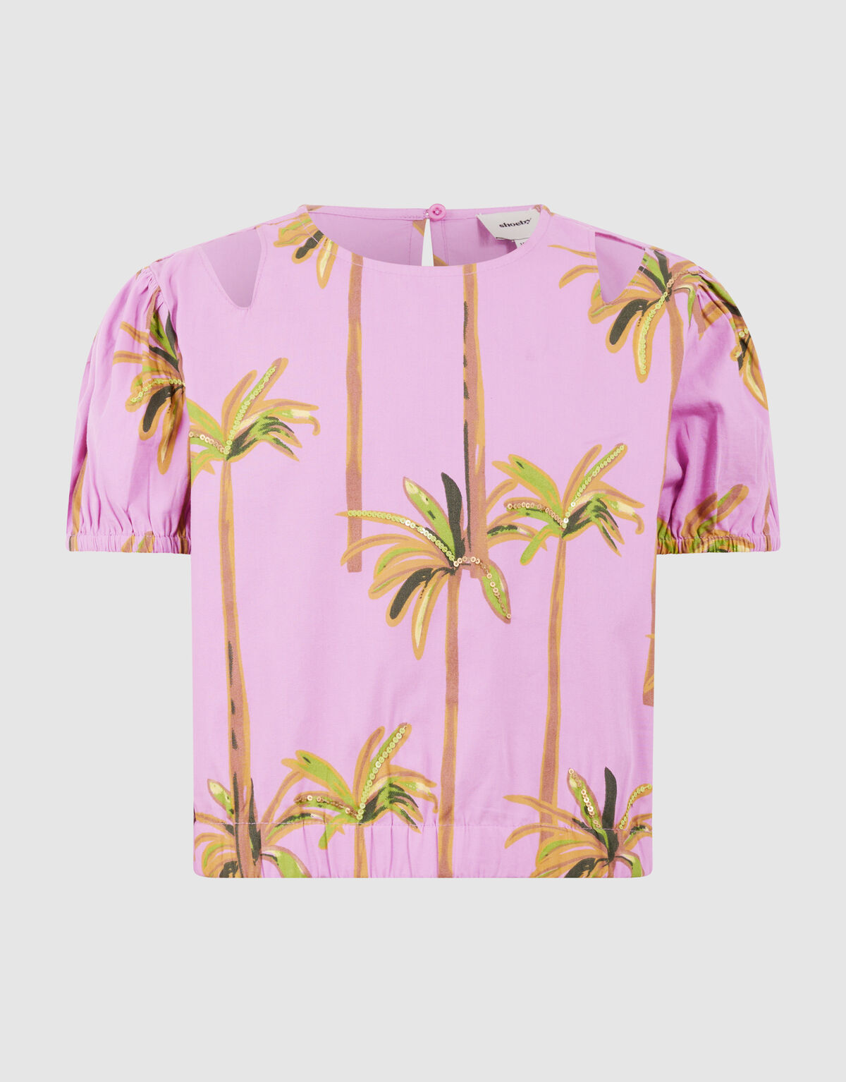 Palm Pailletten Top Helllila SHOEBY GIRLS