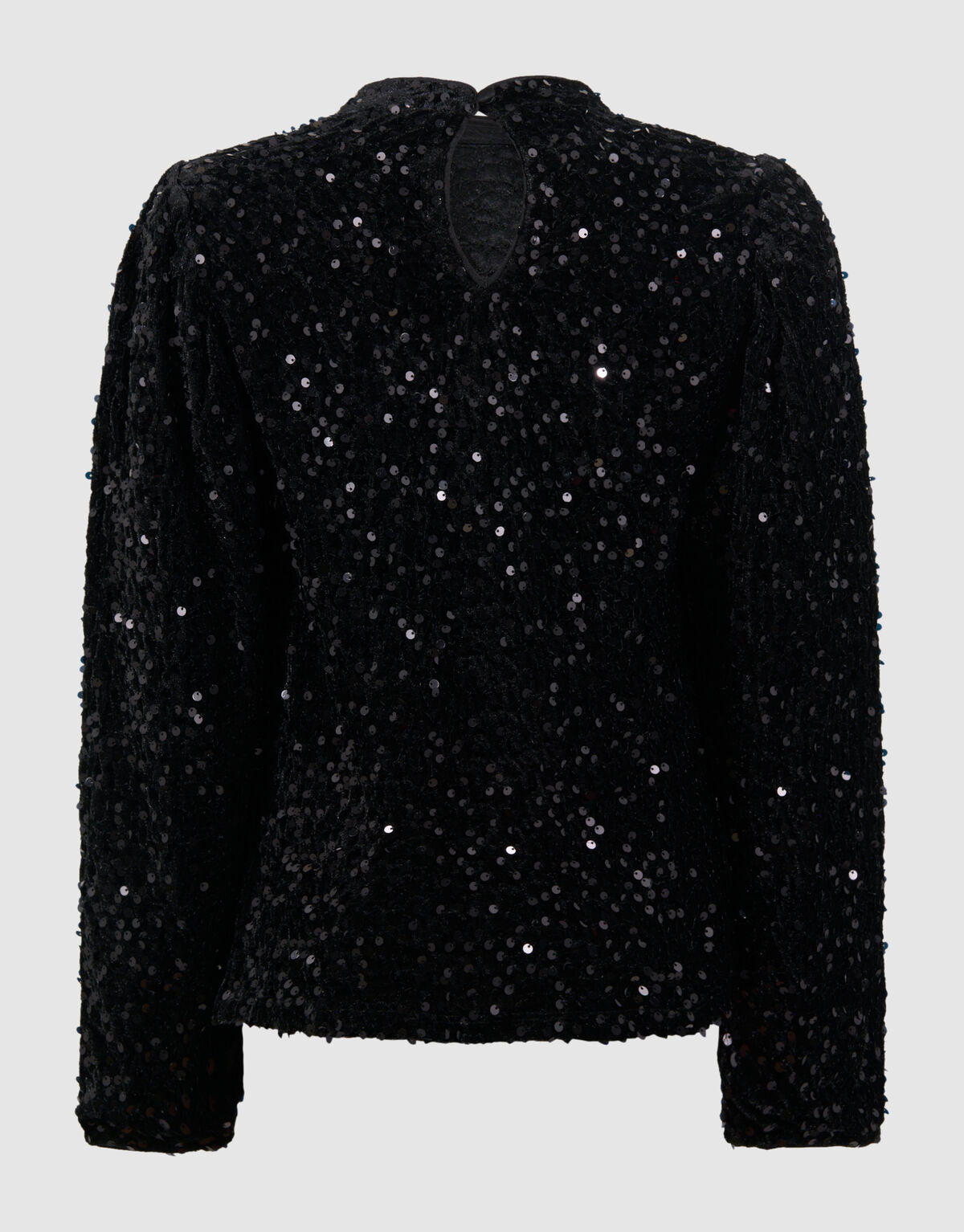 Sequin Longsleeve Top Schwarz SHOEBY GIRLS