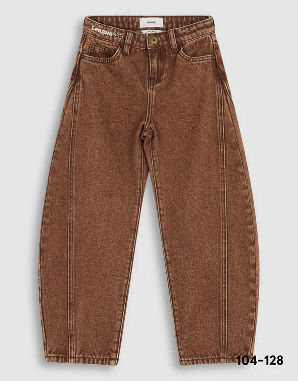 Asymmetrische Barrel-Fit-Jeans, Braun SHOEBY GIRLS