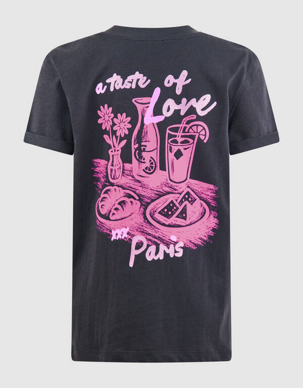 Taste Of Love Kunstwerk T-shirt Dunkelgrau SHOEBY GIRLS