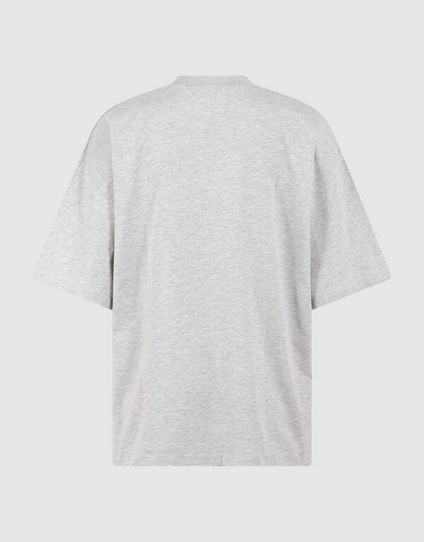 Grafik-Kunst T-Shirt Hellgrau SHOEBY WOMEN