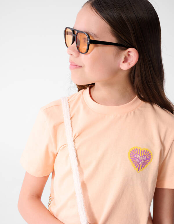 Summer Soleil T-Shirt Hellorange SHOEBY GIRLS