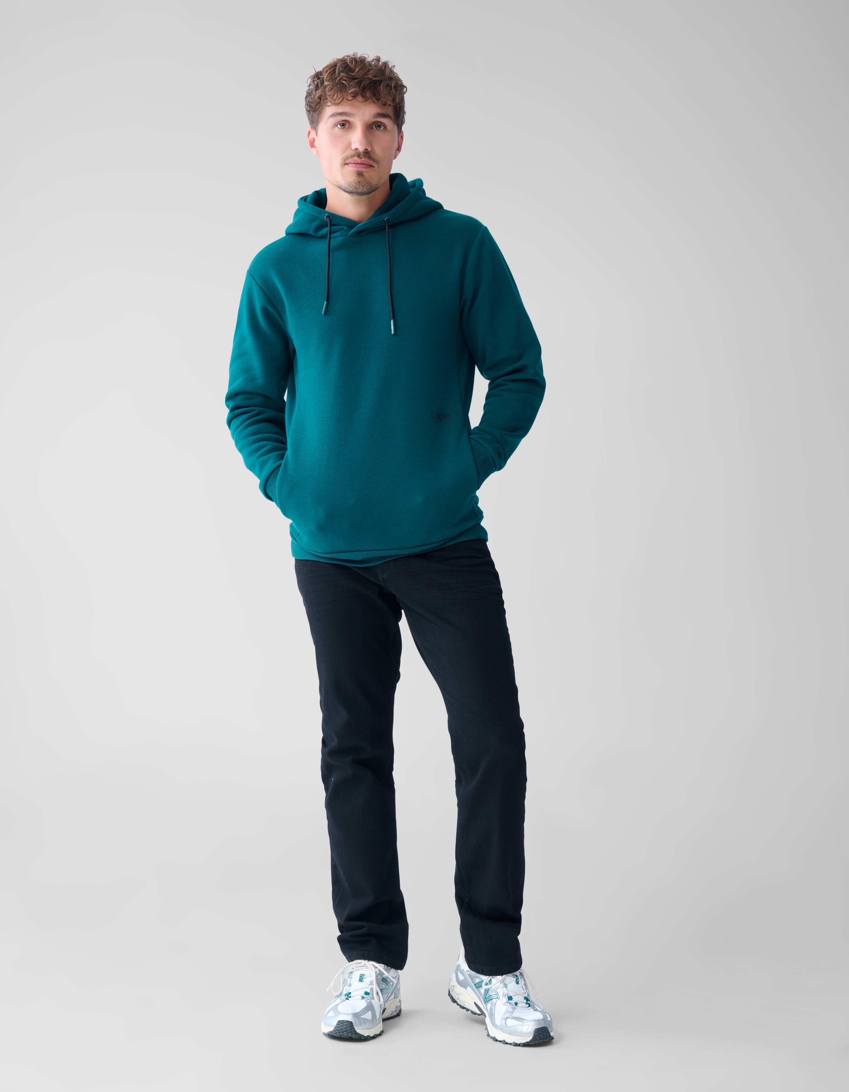 Basic Hoodie Dunkelgr&uuml;n SHOEBY MEN