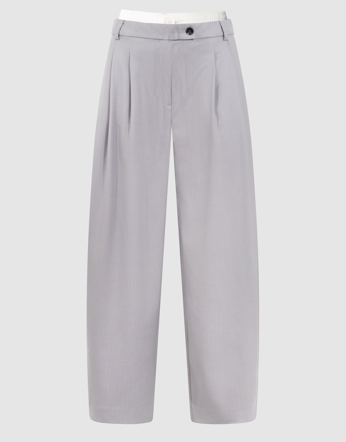 Pinstripe Barrel Fit Hose Hellgrau SHOEBY WOMEN