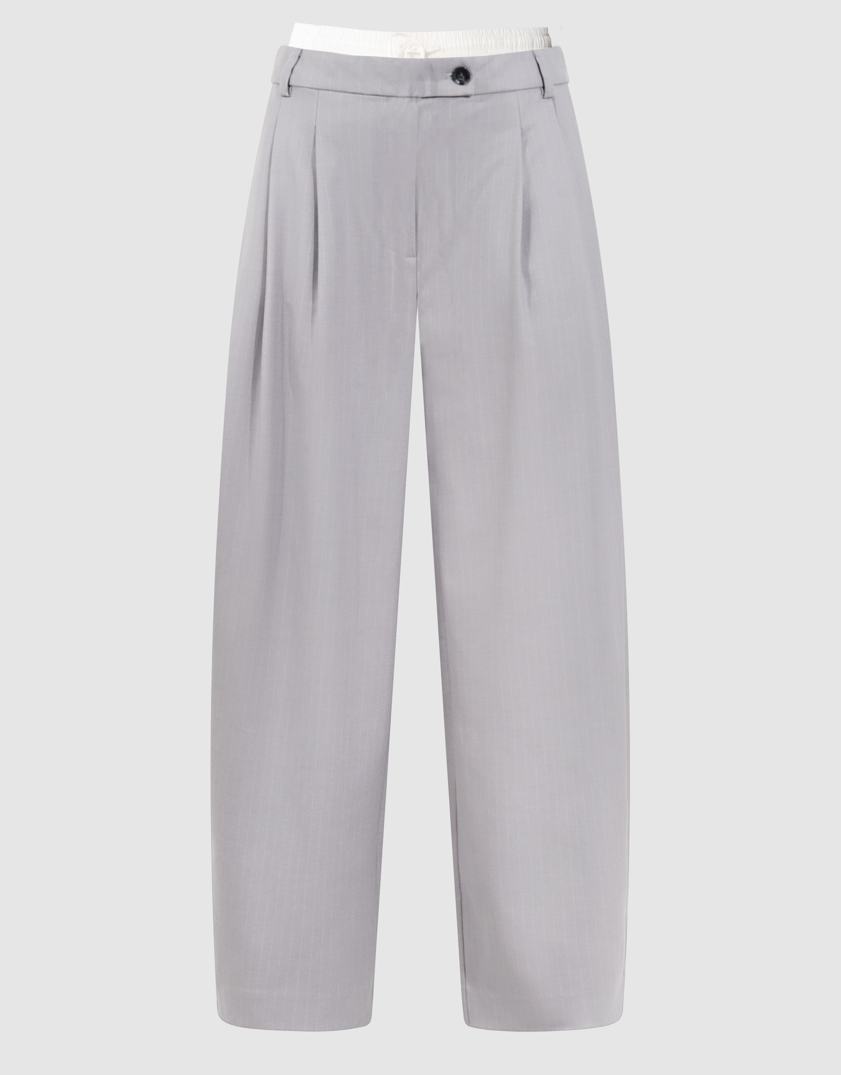 Pinstripe Barrel Fit Hose Hellgrau SHOEBY WOMEN