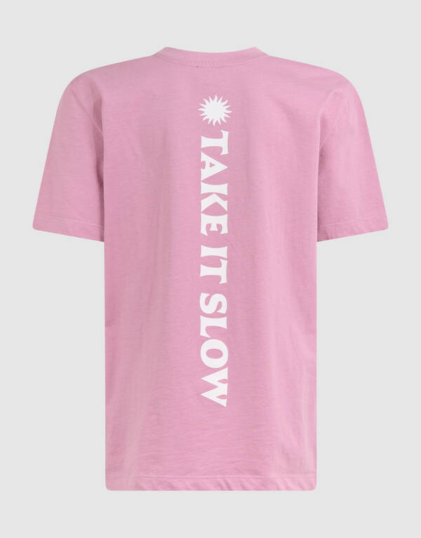 Take It SlowA rtwork  T-shirt Rosa SHOEBY BOYS