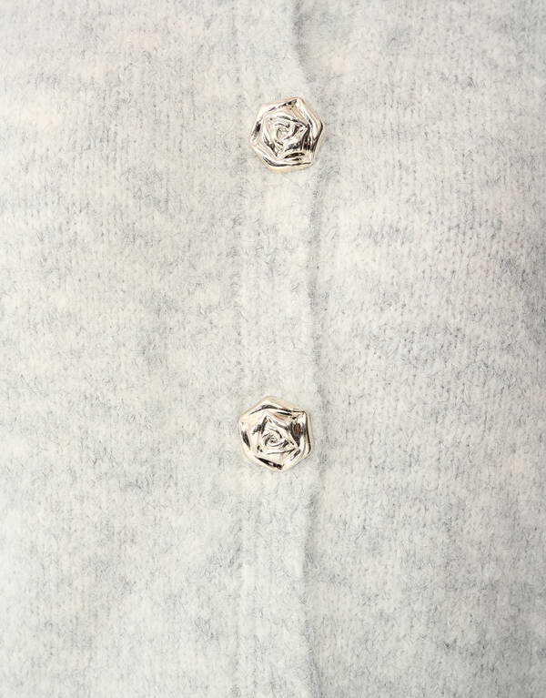 Elegante Knopfweste, hellgrau SHOEBY WOMEN