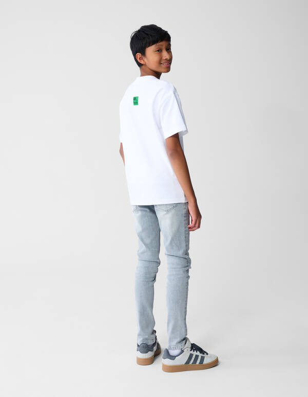 Downtown Artwork T-Shirt Wit SHOEBY BOYS