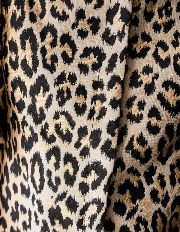 Leopard Puff&auml;rmel Blazer Hellbraun SHOEBY GIRLS