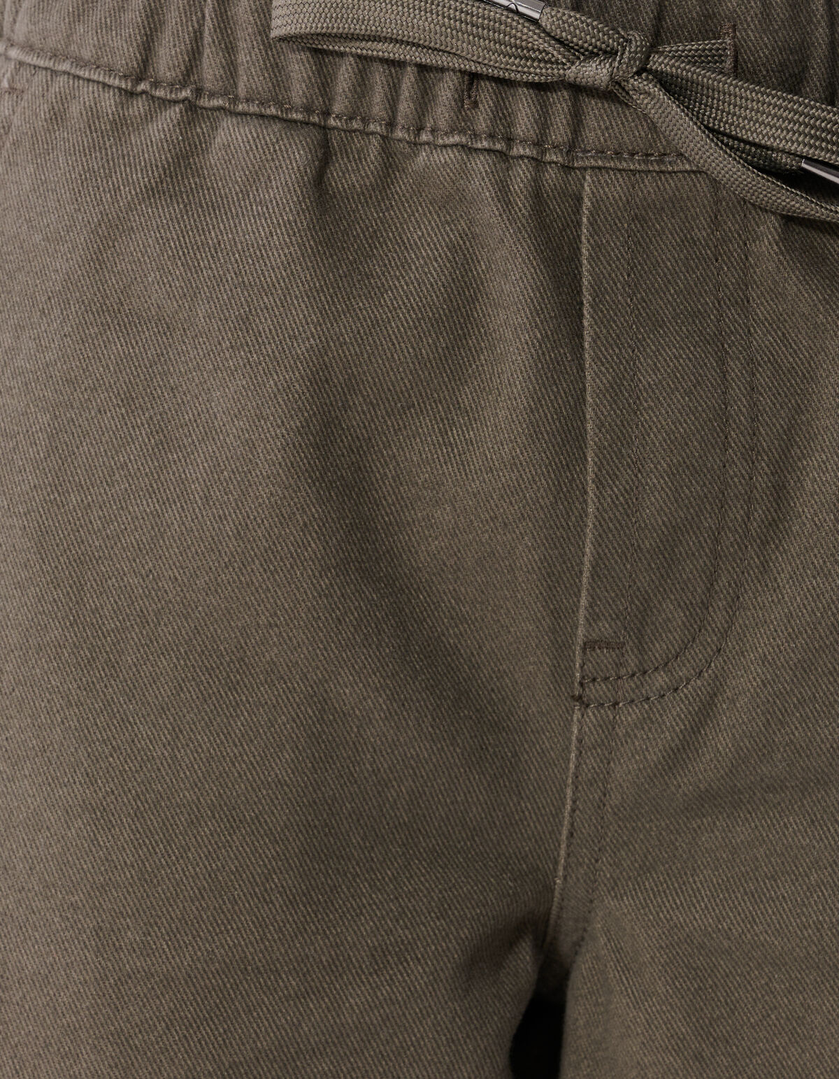 Twill Barrel Fit Hose Dunkelgr&uuml;n SHOEBY BOYS