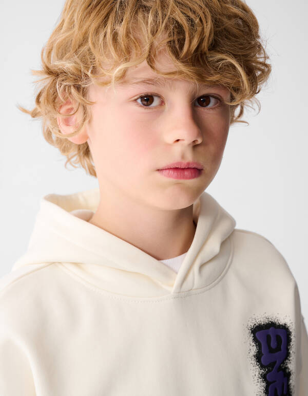 Energy Artwork Hoodie Gebrochen Wei&szlig; SHOEBY BOYS