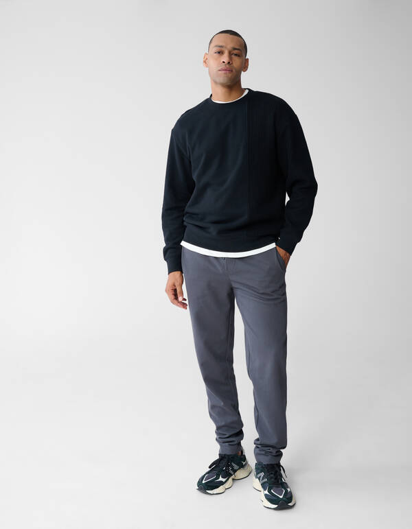 Mixed Sweater Schwarz SHOEBY MEN