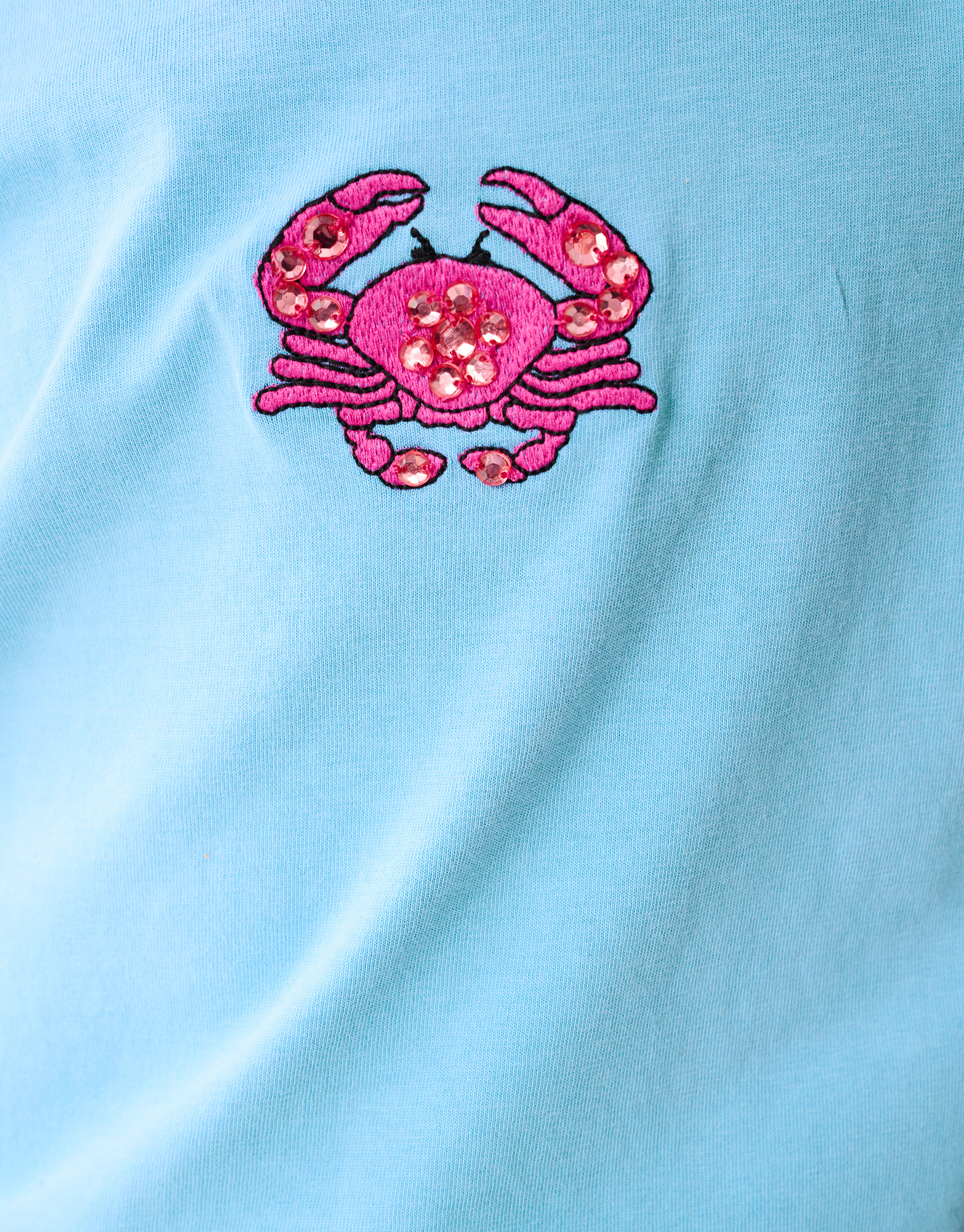 Krabbe Artwork T-Shirt Blau SHOEBY GIRLS
